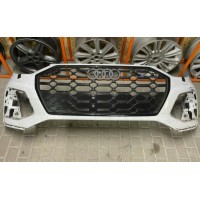 Бампер передний голый оригинал Audi Q5 FY 21–24 рест белый 80A807065CGRU 80A-807-065-C-GRU купить на разборке в Киеве
