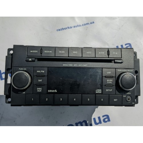 Магнитола радио Jeep Patriot USA купить на разборке в Киеве в Одессе в Виннице 5091163AC, 05091163AC
