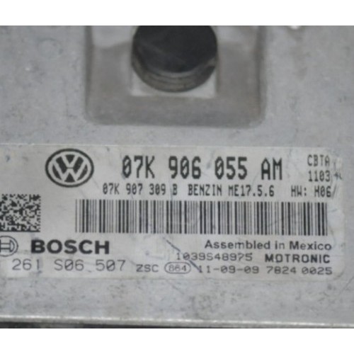 Блок управления компьютер ECU двигателя 2.5 VW Passat b7 07K906055AM, 07K-906-055-AM купить на разборке в Киеве в Одессе в Виннице