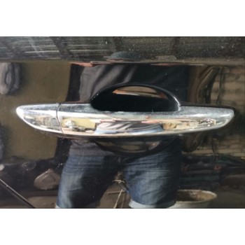 Ручка двери задняя правая хром Hyundai Sonata Hybrid 15-18 (LF) USA 82661-C1010 с разборки в Херсоне в Николаеве в Одессе в Киеве в Виннице у Львові в Ровно
